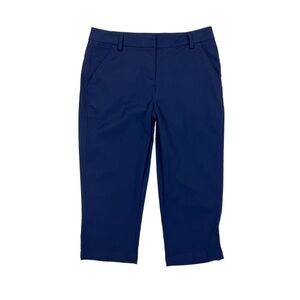 Puma Womens Navy Blue Crop Pants Golf Athletic Size 4